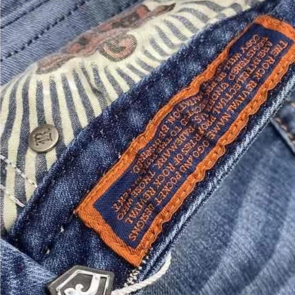 Rock revival Stylish Indigo Flare Jeans - Picture 8 of 11